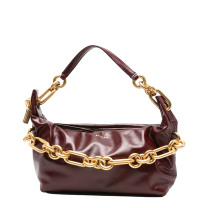Sync Medium Leather Shoulder Bag - Bordeaux - Blush Lux - Image 1