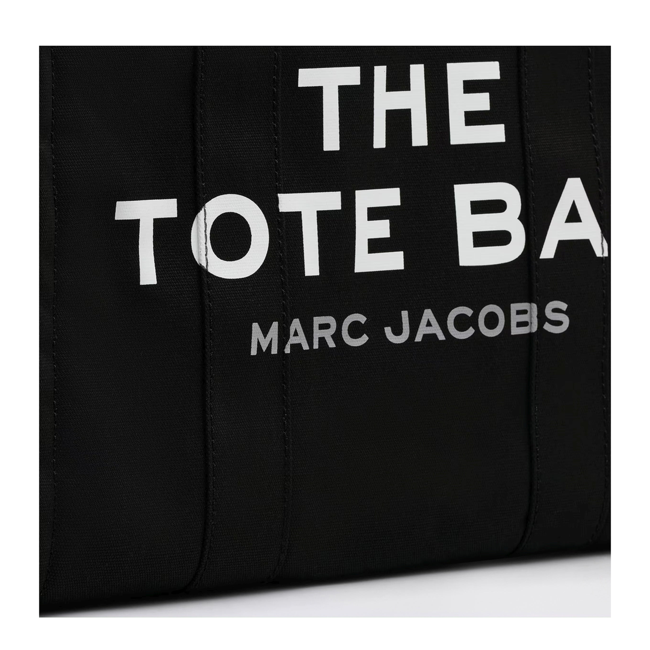 Black Canvas Large Tote Bag - Image 2