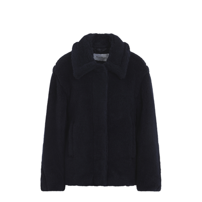 Fuggito Short Blue Teddy Coat - Image 2
