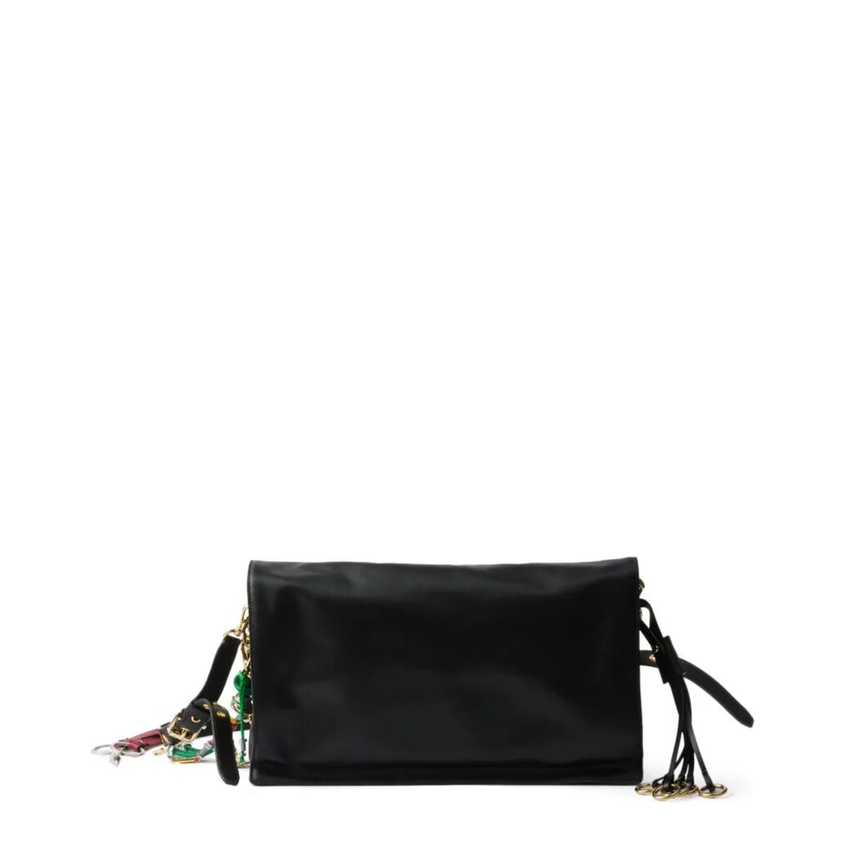 Large Calfskin Shoulder Bag - Black - Image 4