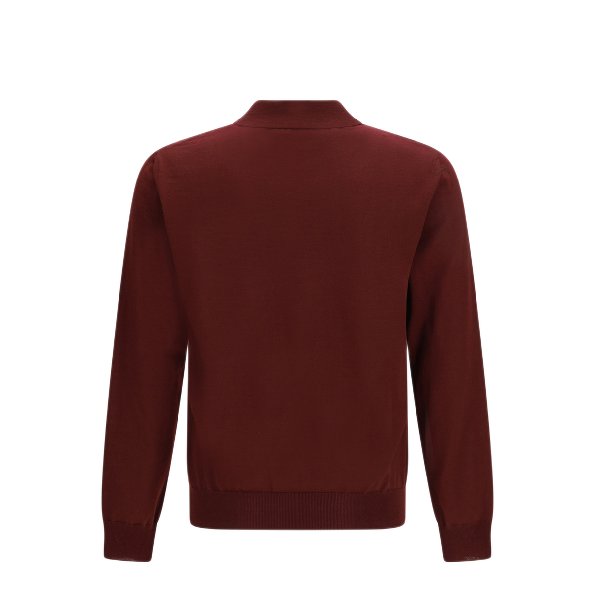 Wool Polo With Vlogo Embroidery - Image 2