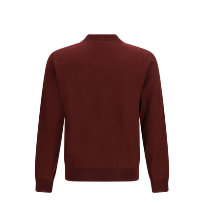 Wool Polo With Vlogo Embroidery - Image 2
