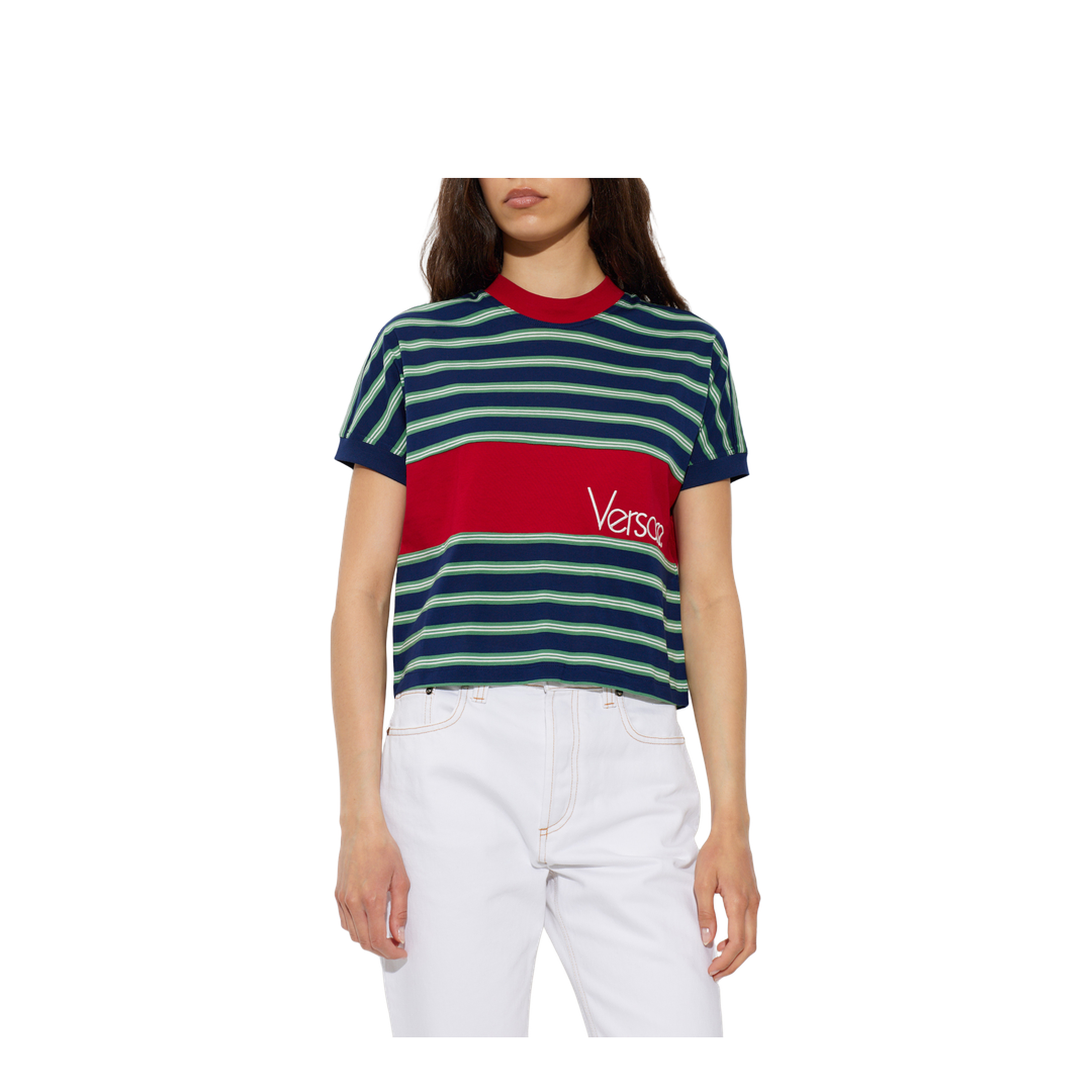 T-Shirt with Striped Pattern - Image 3