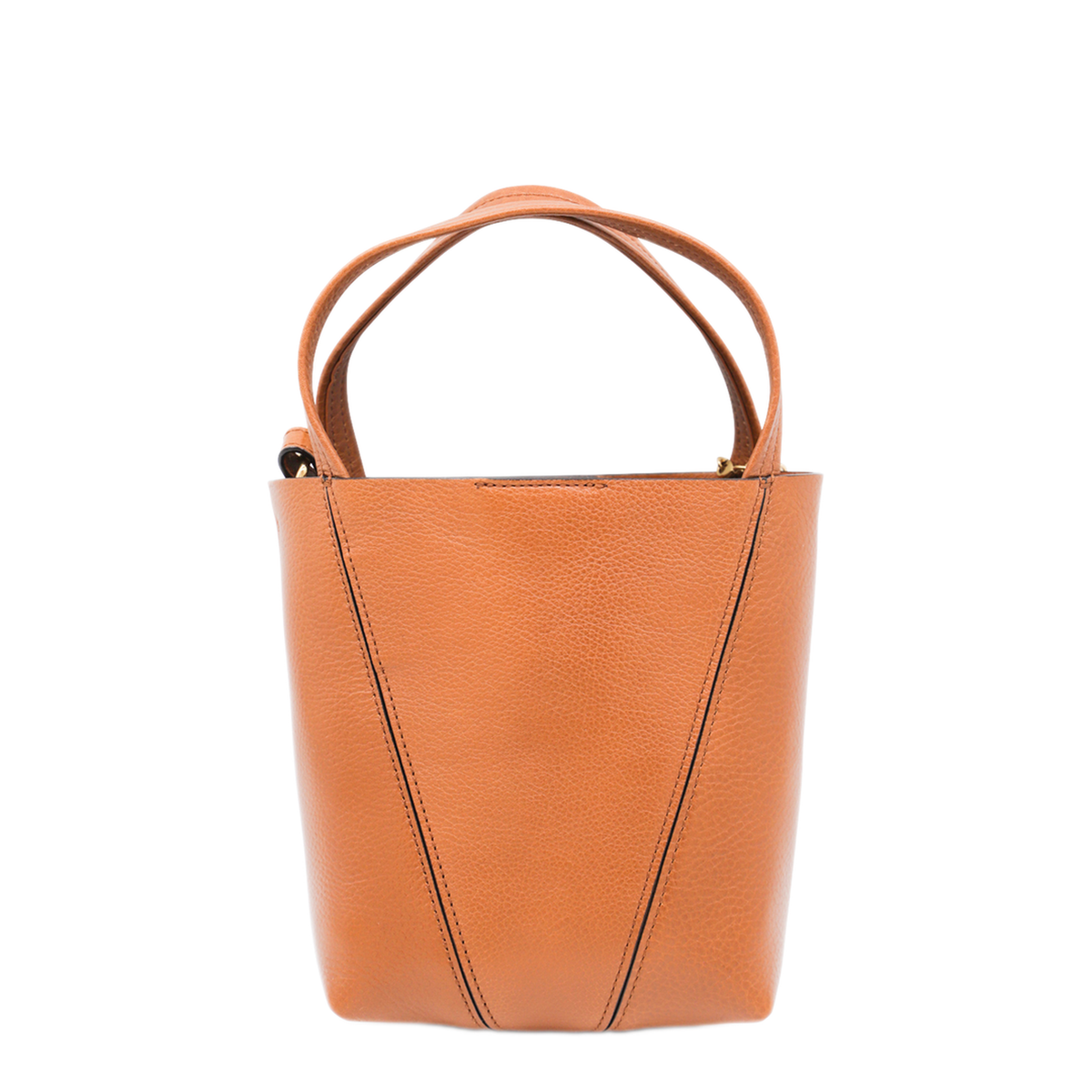 Spin Small Cowhide Tote - Clay Brown - Image 5