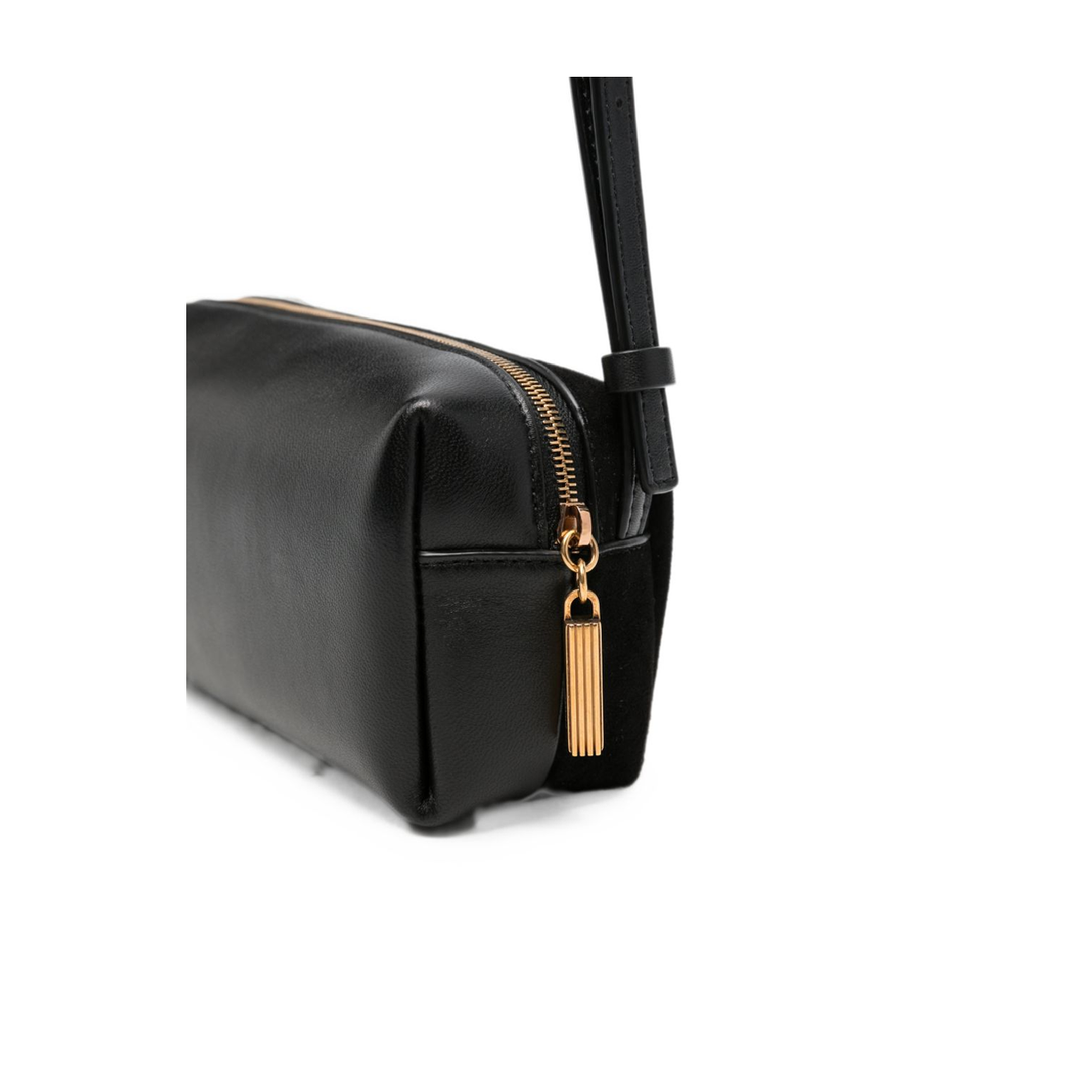 Kye Mini Crackle Patent Leather Crossbody - Black - Image 3