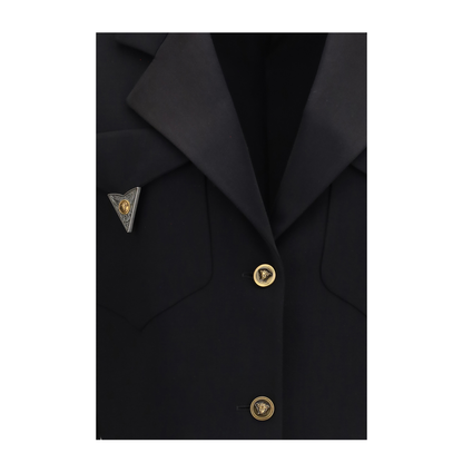 Cropped Wool Blazer - Image 3