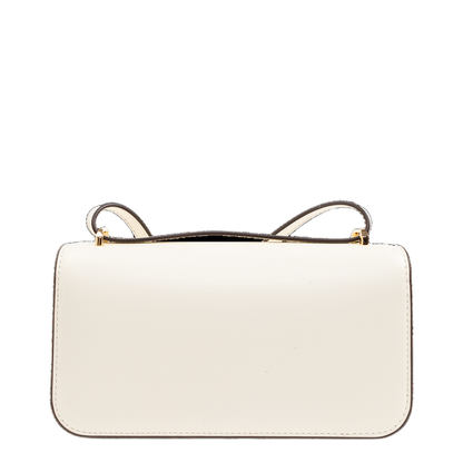 Eleanor Small Shoulder Bag Leather White - Image 3