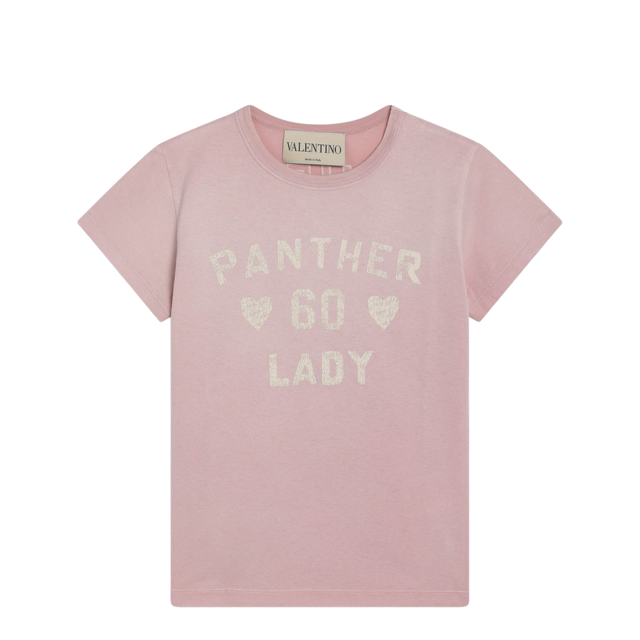 Printed Cotton T-Shirt Pink - Image 1