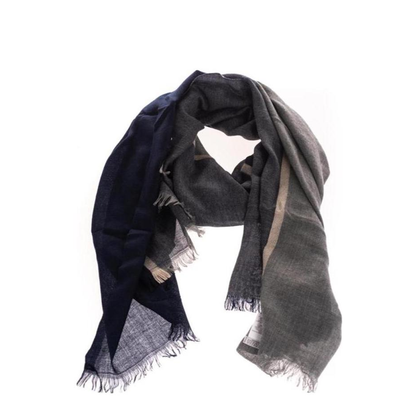 Colorblock Scarf in Blue Marine Color - Image 1