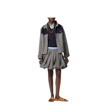 Gingham Check Blouson Jacket - Image 3