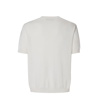 White Cotton and Cashmere Jumper - Image 2