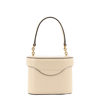 Ivory Leather VLogo Signature Bucket Bag - Image 1