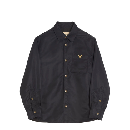 Nylon Shirt Jacket with Vgold - Image 1