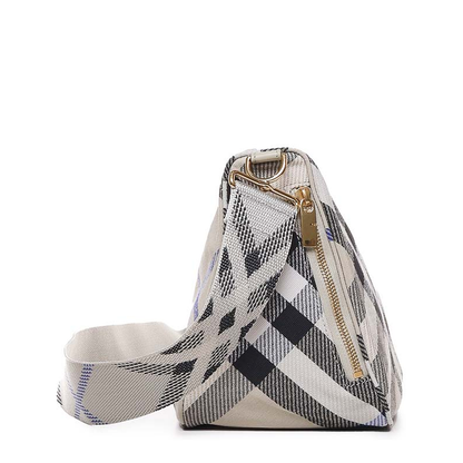 Medium Shield Checkered Crossbody Bag - Image 4