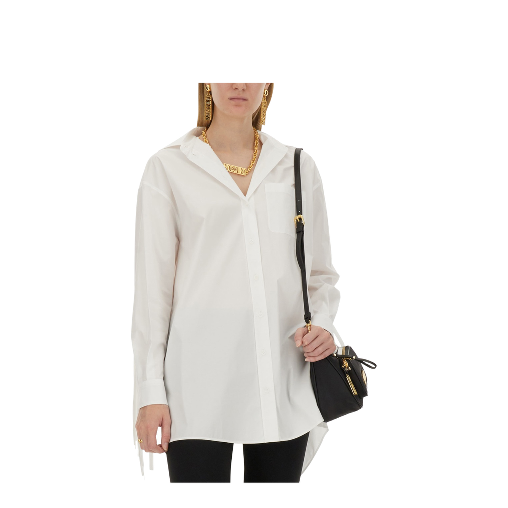 Oversized Couture Shirt in White - Image 4