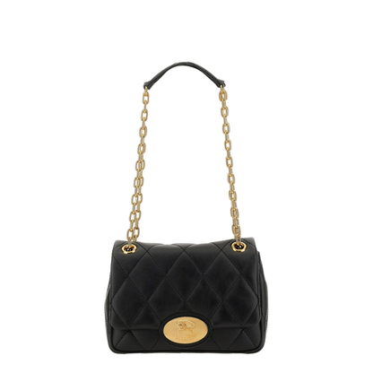 Black Quilted Crossbody Bag - Image 3