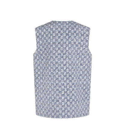 Multicolor Tweed Gilet - Image 3