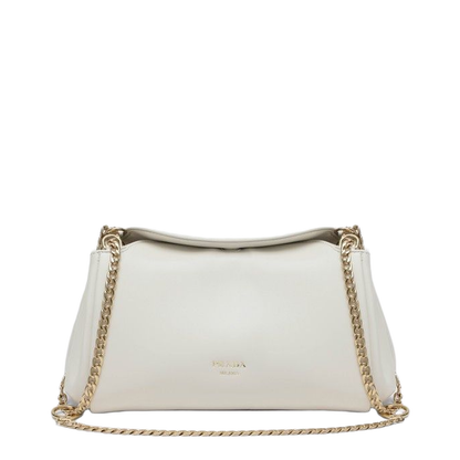 White Nappa Leather Handbag - Image 1