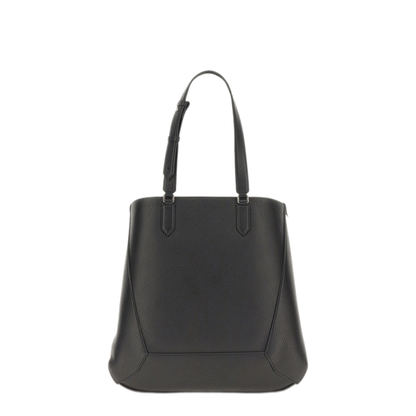Edge Medium Calf Leather Tote - Black - Image 2