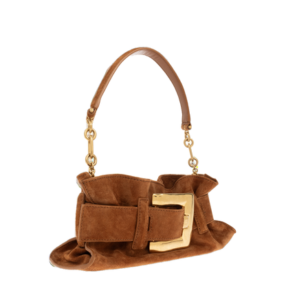 Anthem Mini Suede Leather Bag - Brown - Image 4