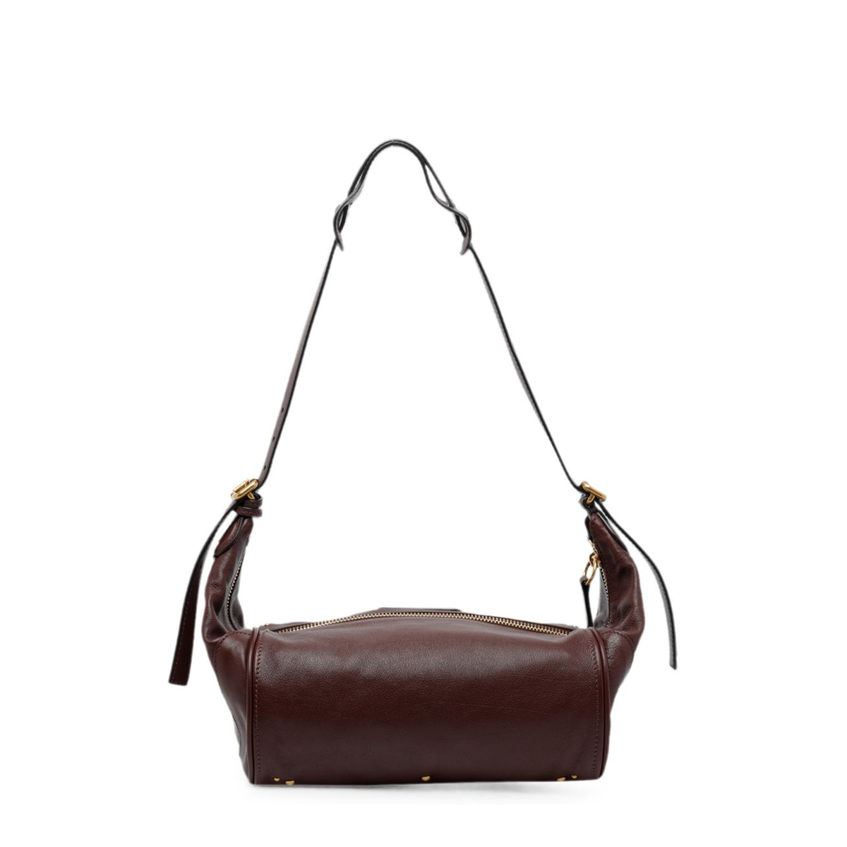 Paddington Small Buffalo Leather Shoulder Bag - Crafty Brown - Image 4