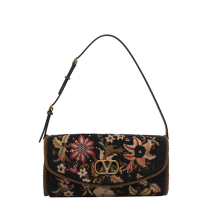 Embroidered Small Shoulder Bag - Image 1