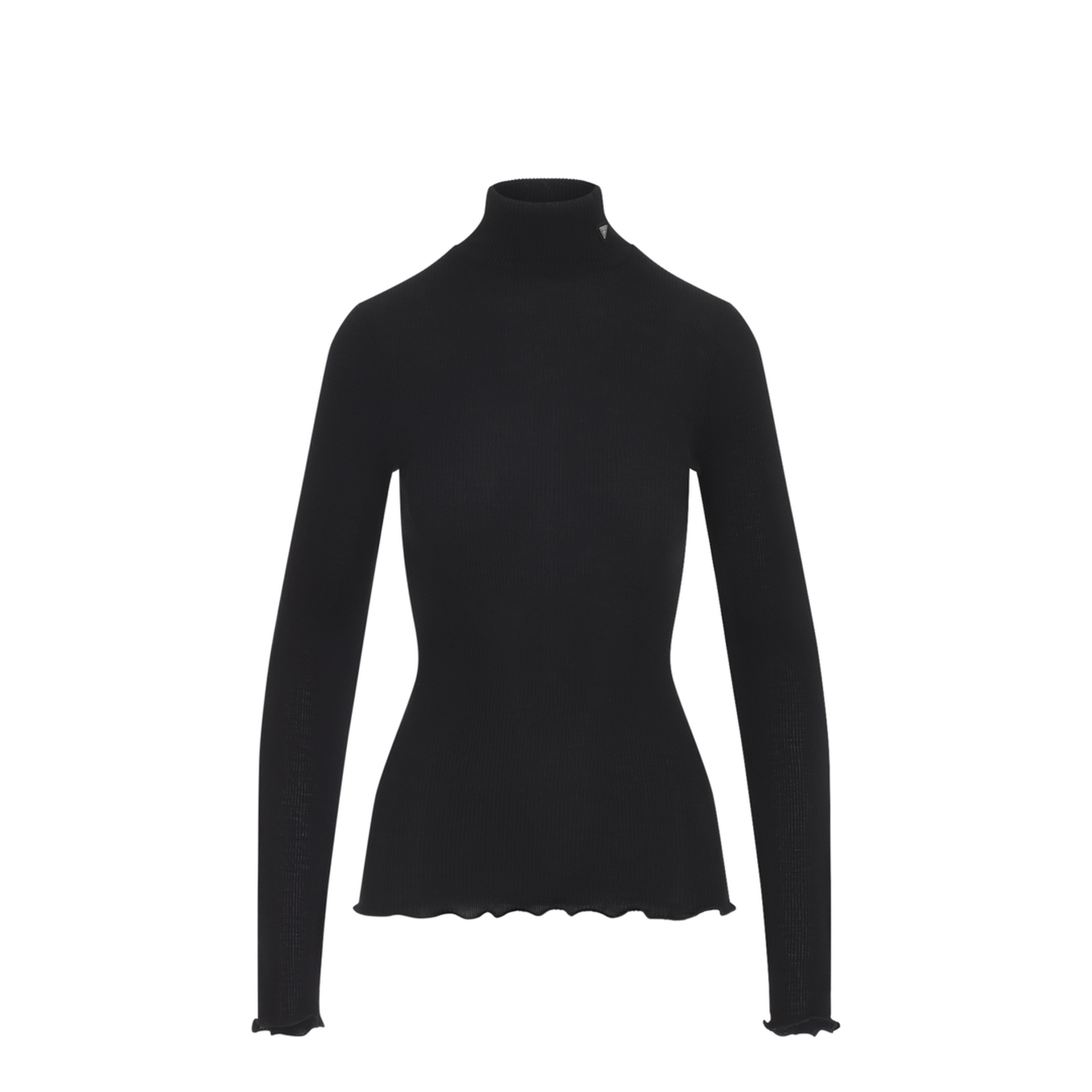 Ribbed Knit Turtleneck Top - Image 2