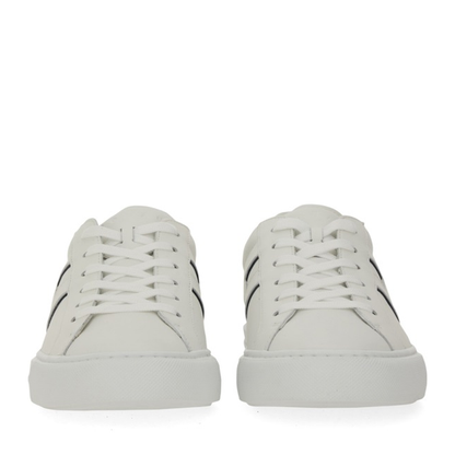 White Logo Design Flat Rubber Sole Lace-Up Closure - Image 4