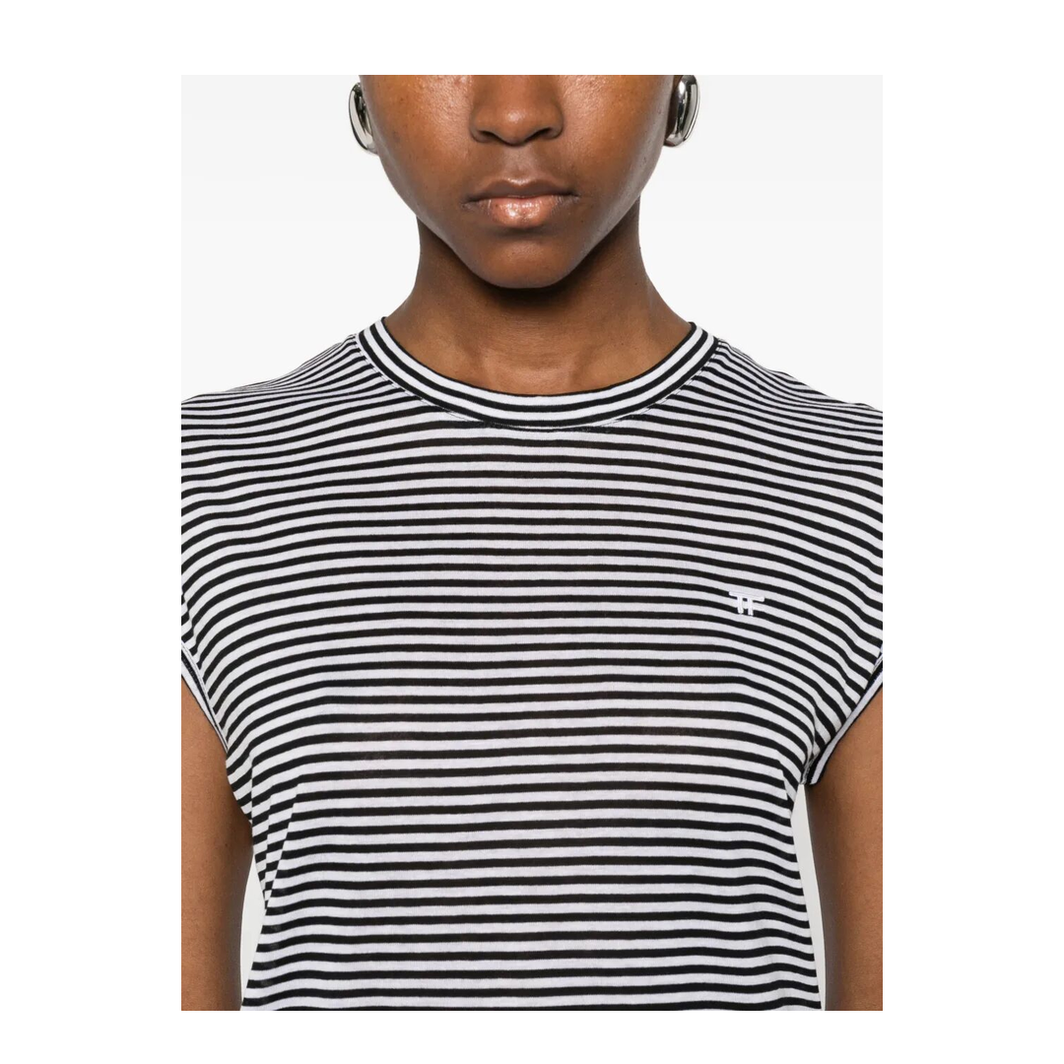Striped Viscose T-Shirt - Image 3