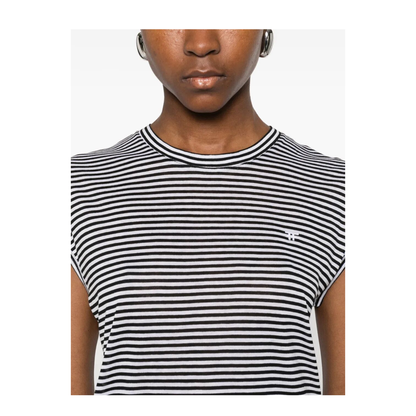 Striped Viscose T-Shirt - Image 3