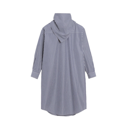 Blue Cotton Bandana Midi Dress - Image 1