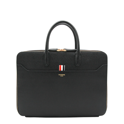 Black Double Brass Zipper Bag - Image 1