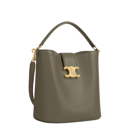 Medium Bucket Louse in Smooth Calfskin - Image 2