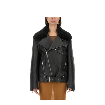 Leather Biker Jacket - Image 1