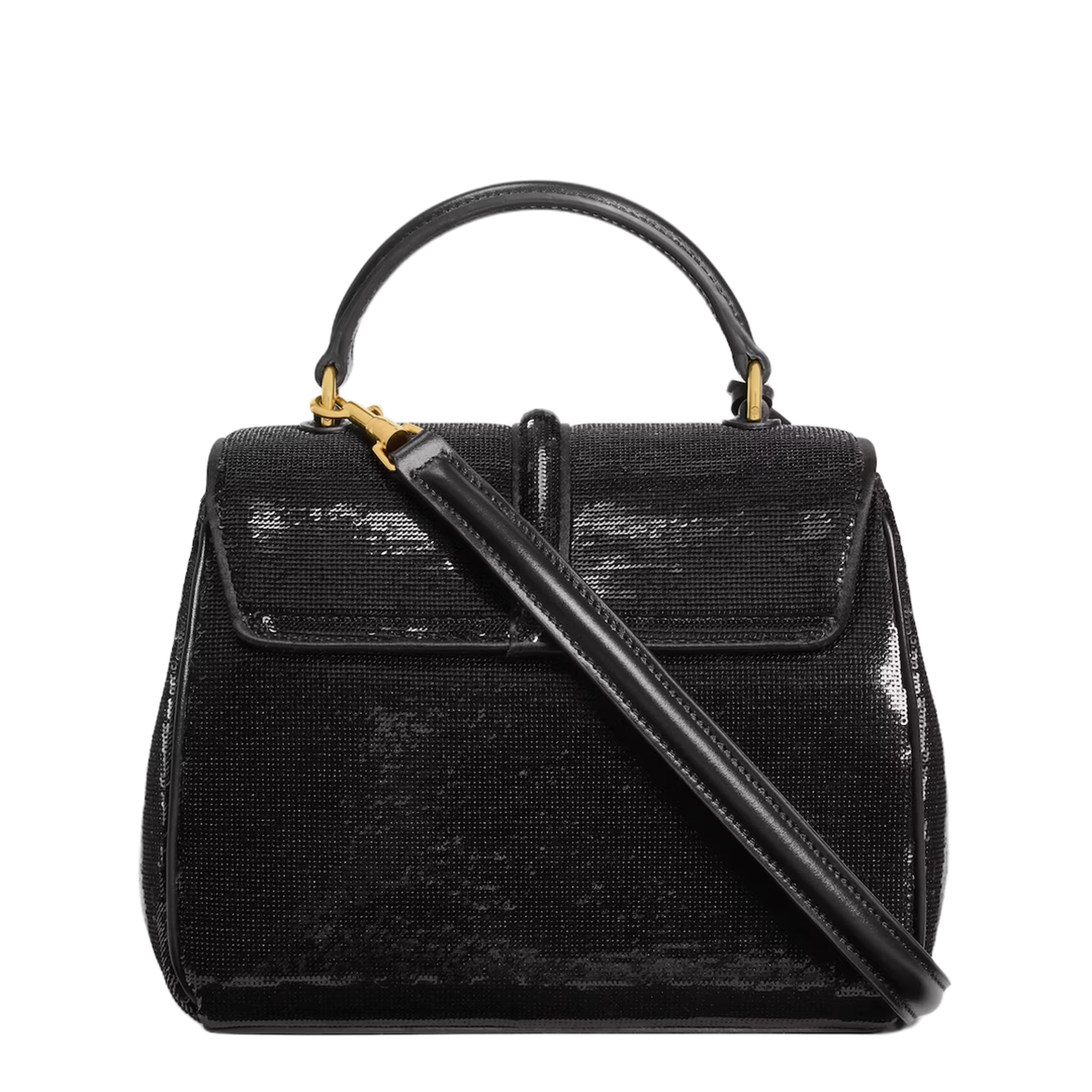 Bag 16 Mini Sequins Leather Black - Image 3
