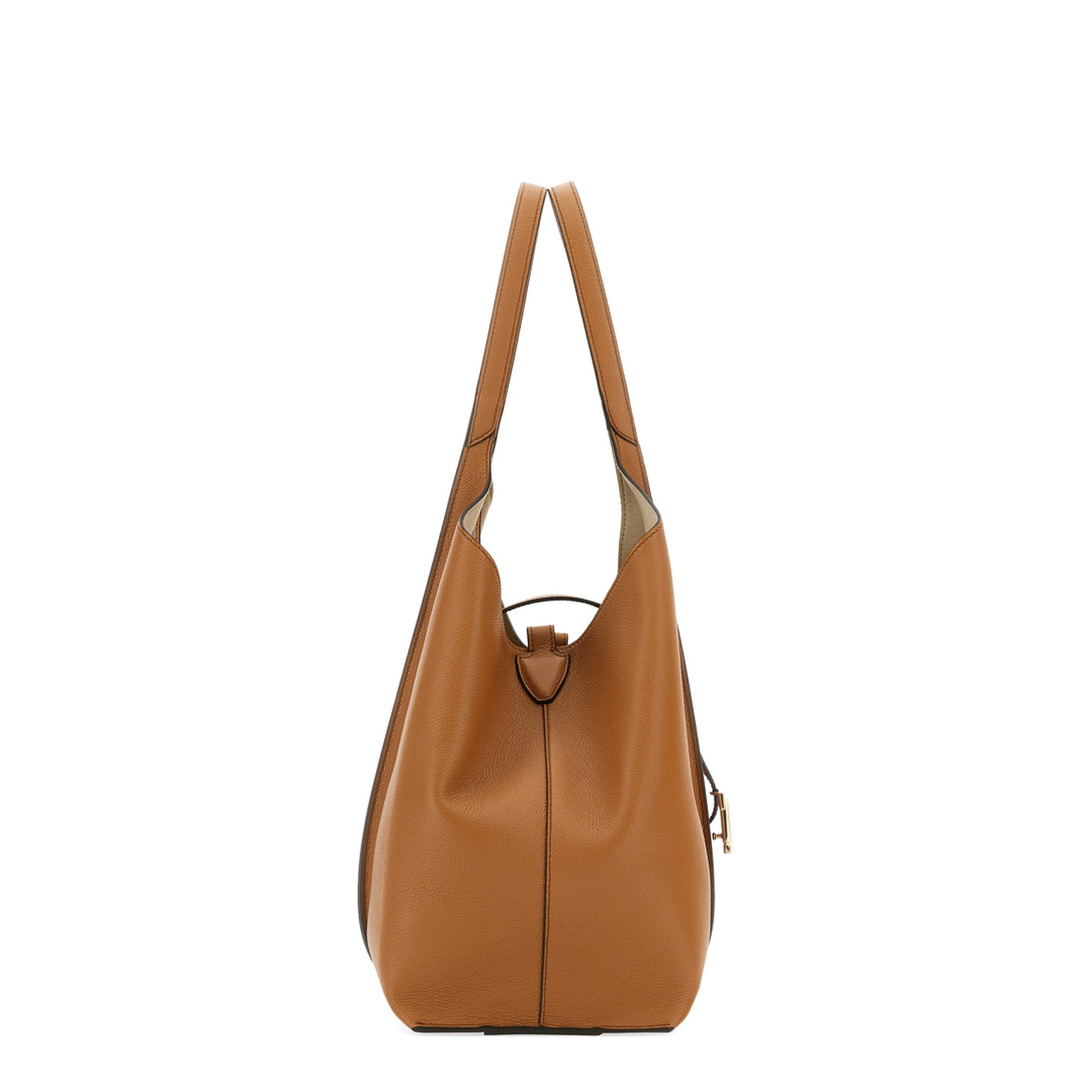 T Timeless Small Hammered Leather Tote Bag - Kenia - Image 6