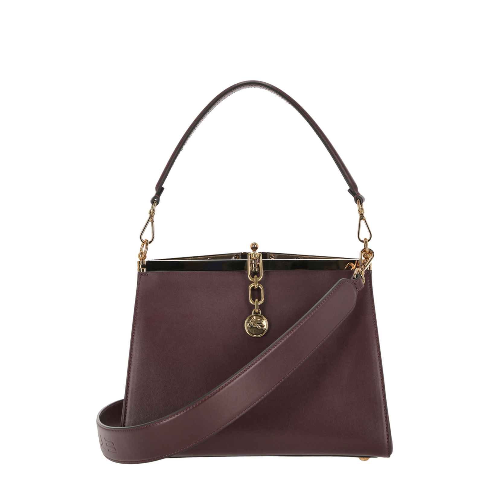 Vela M Hand Bag Leather Brown - Image 1
