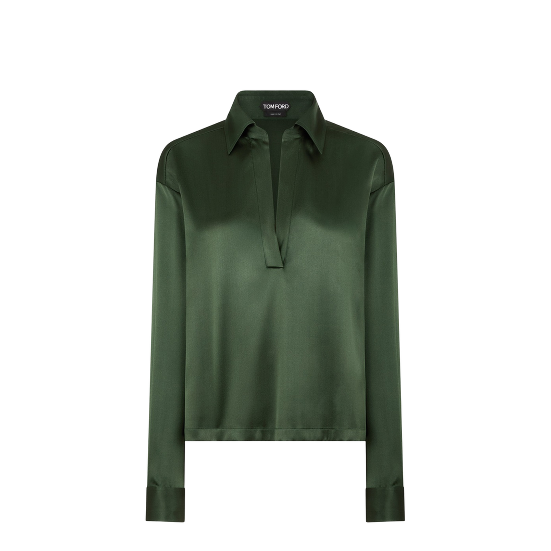 Silk Satin Stretch Shirt - Image 1