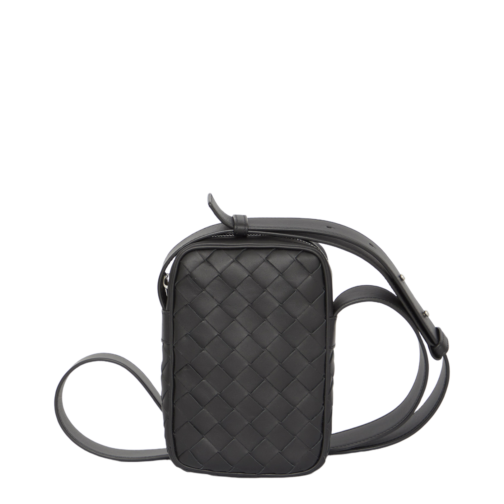 Cassette Mini Leather Crossbody Bags - Black - Image 1