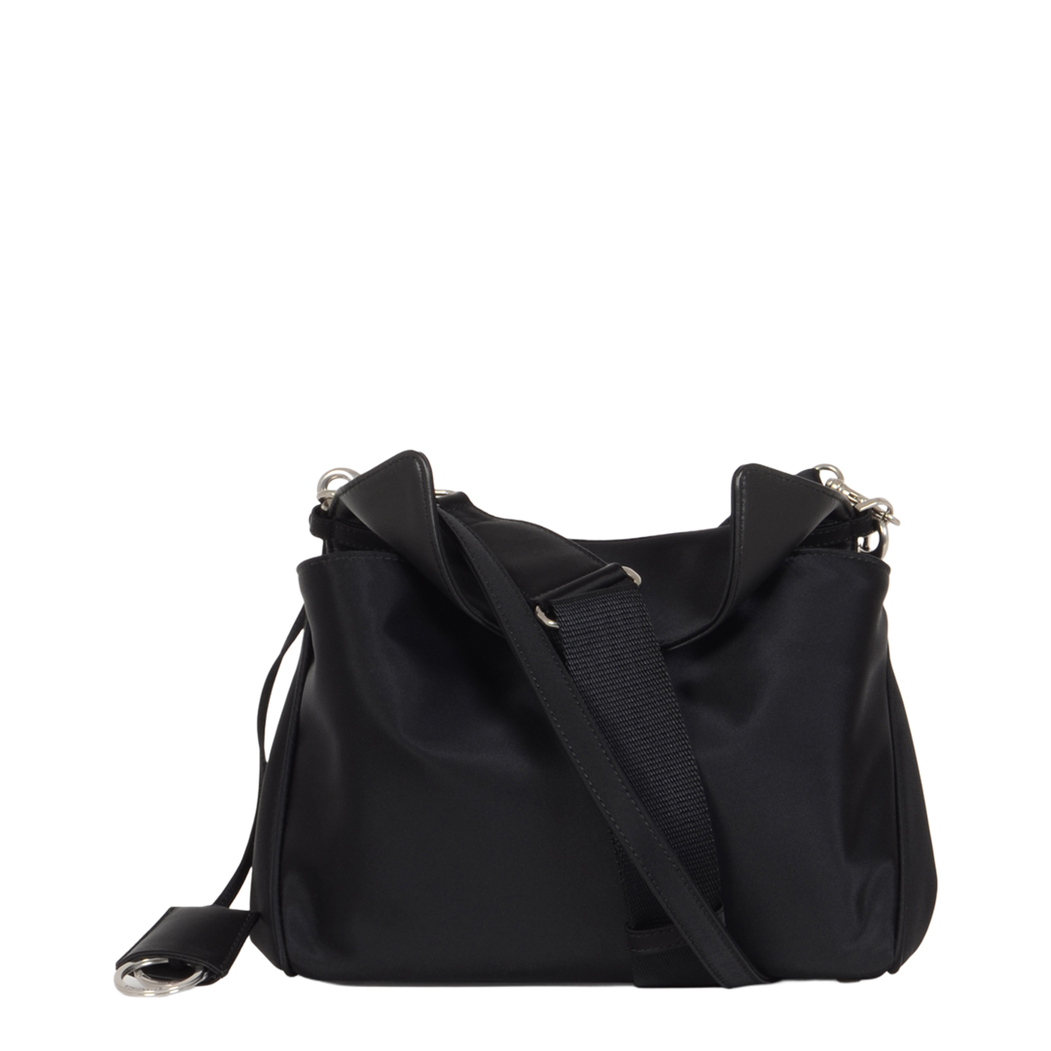 Rodeo Small Nylon Messenger Bag - Black - Image 1
