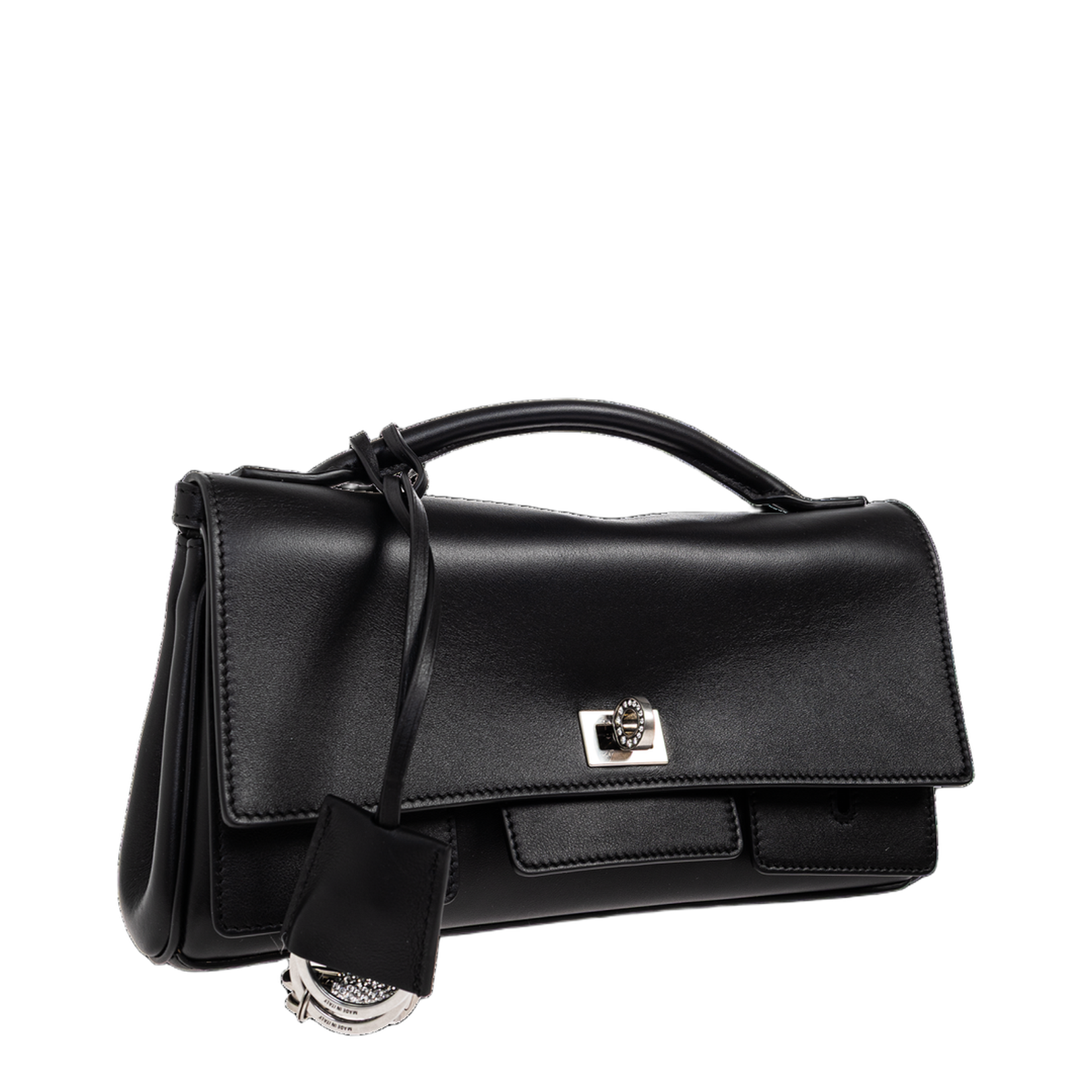 Air Small Handbag Leather Black - Image 4