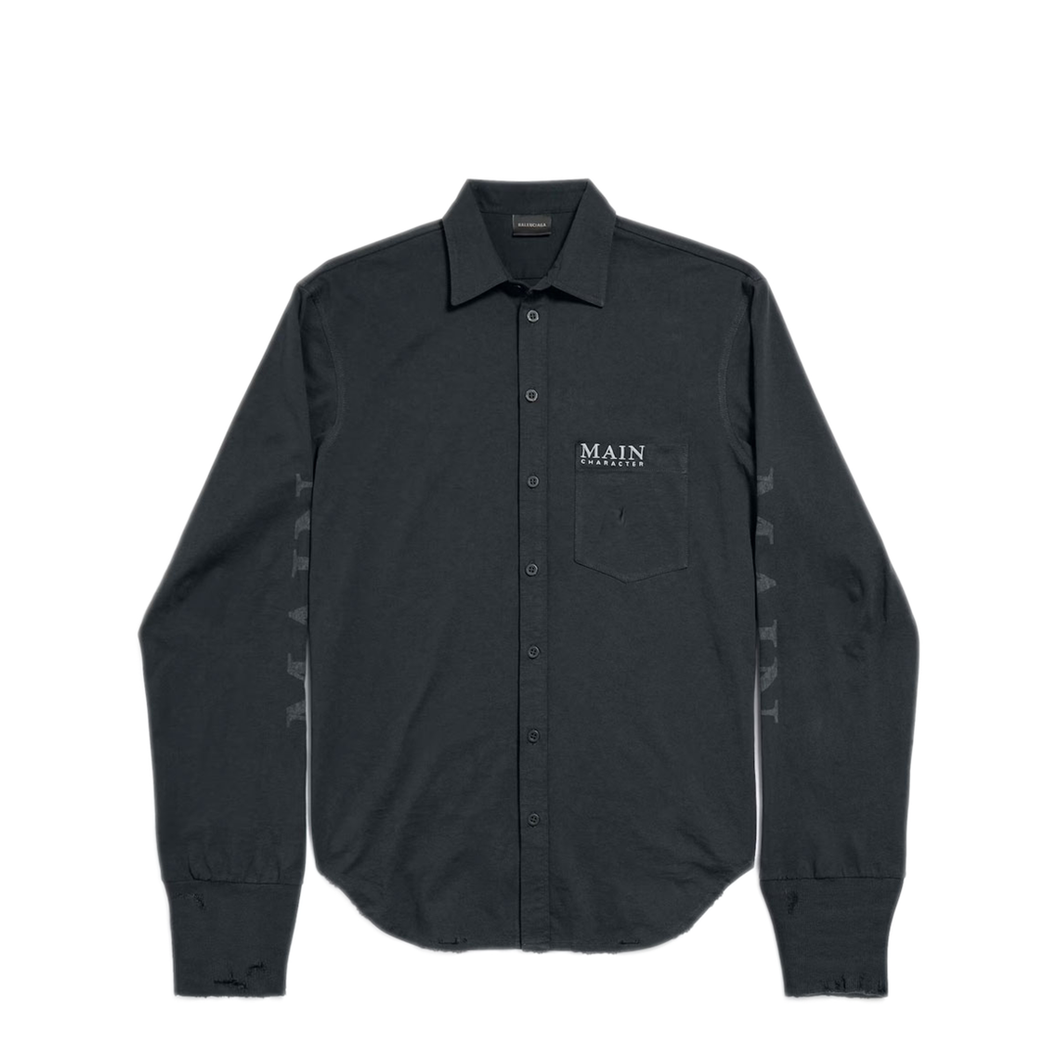 Main Character Artwork Long-Sleeved Jersey Polo Shirt - Image 1