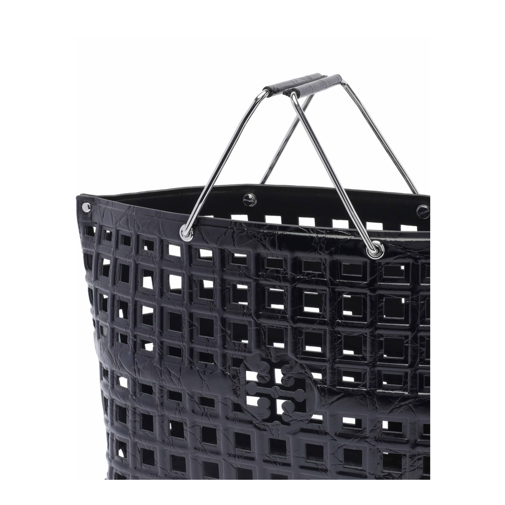 Croco Embossed Ella Market Handbag - Image 4