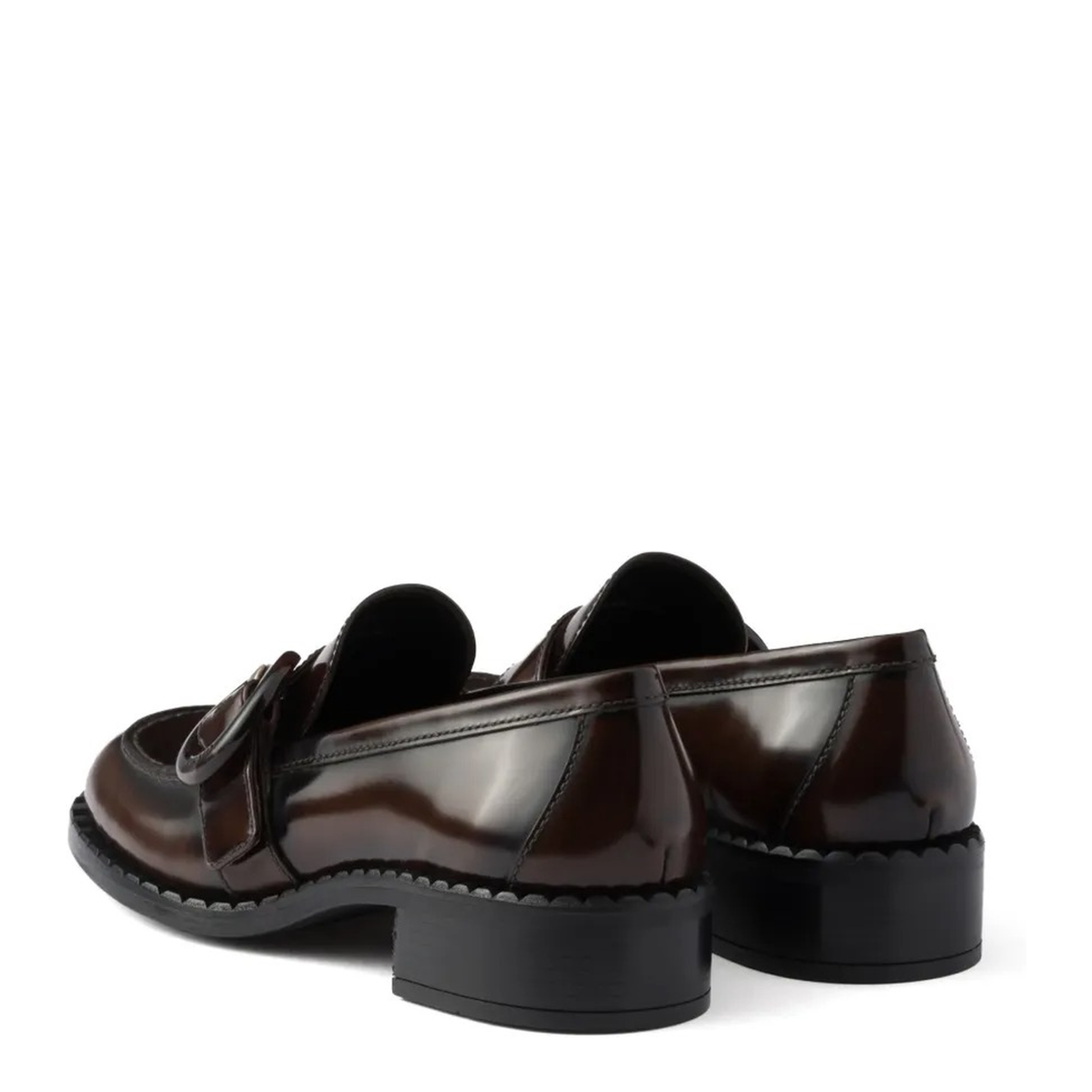 Brushed Fumé Leather Loafers - Image 4