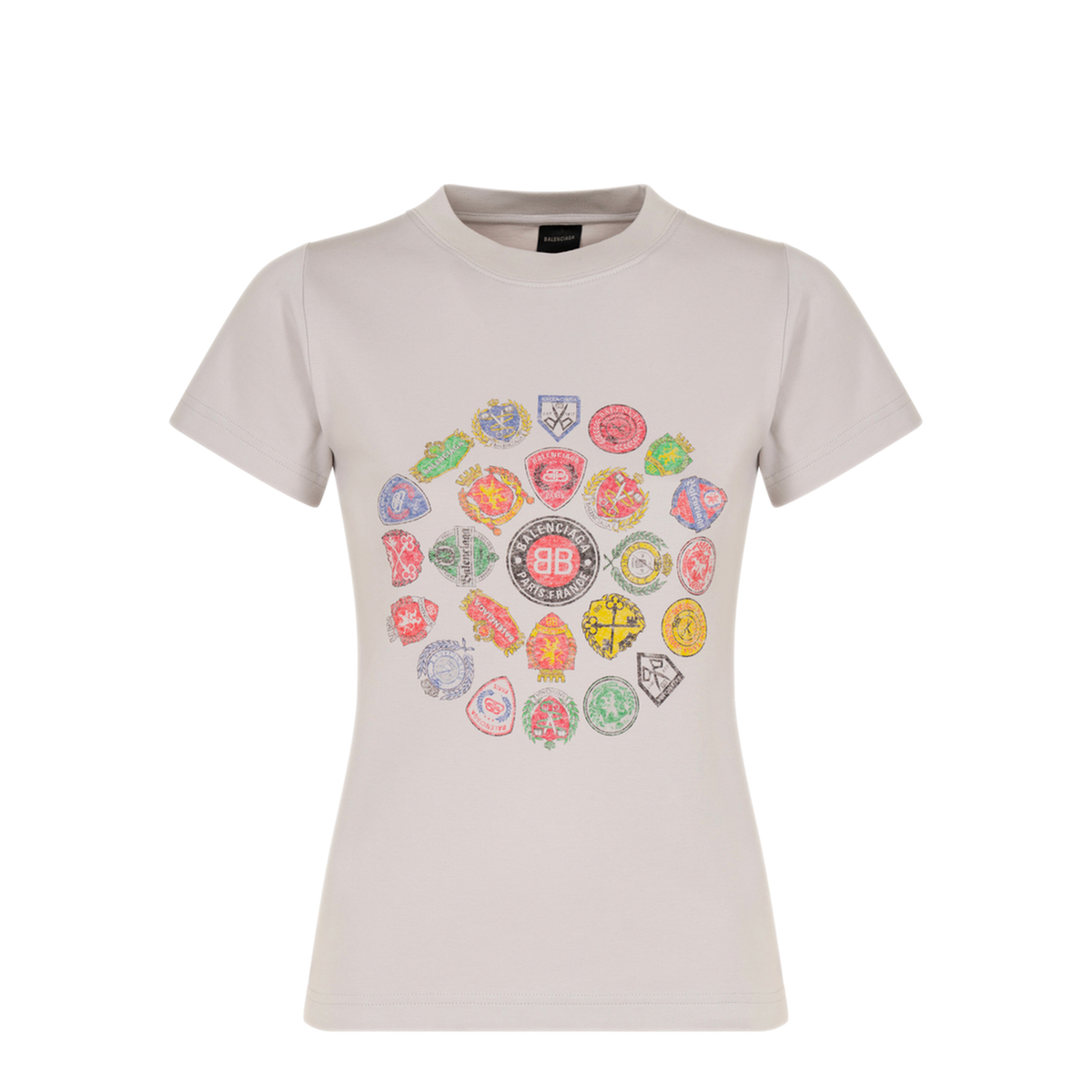 Dirty White Fitted T-Shirt - Image 1