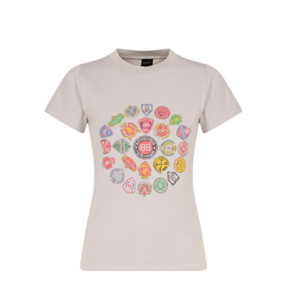 Dirty White Fitted T-Shirt - Image 1