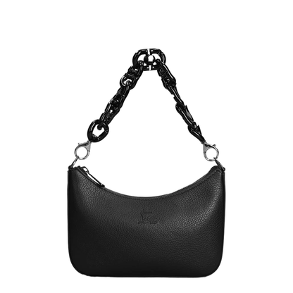 Loubila Chain Mini Shoulder Bag Leather Black - Image 1