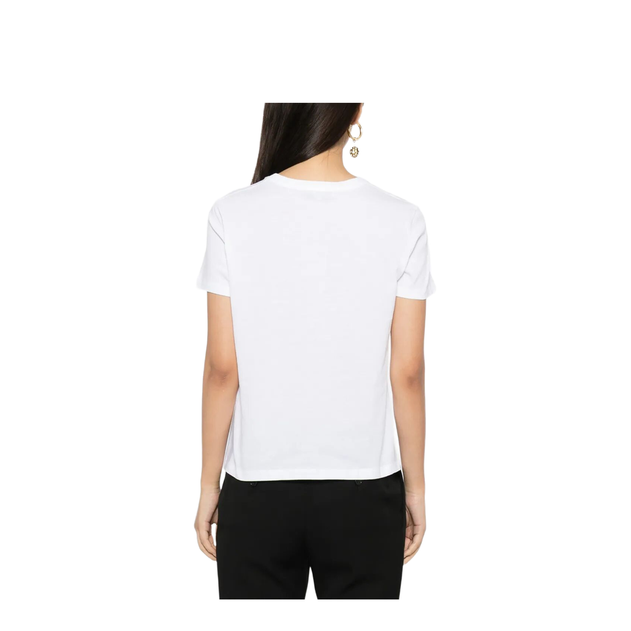Cotton T-Shirt with Logo Embroidery - Image 8