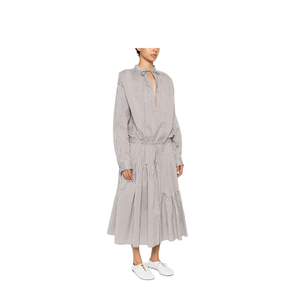 Striped Silk-Blend Long Dress - Image 2