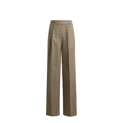 Stretch Wool Pants with Prince of Wales Pattern - Image 1